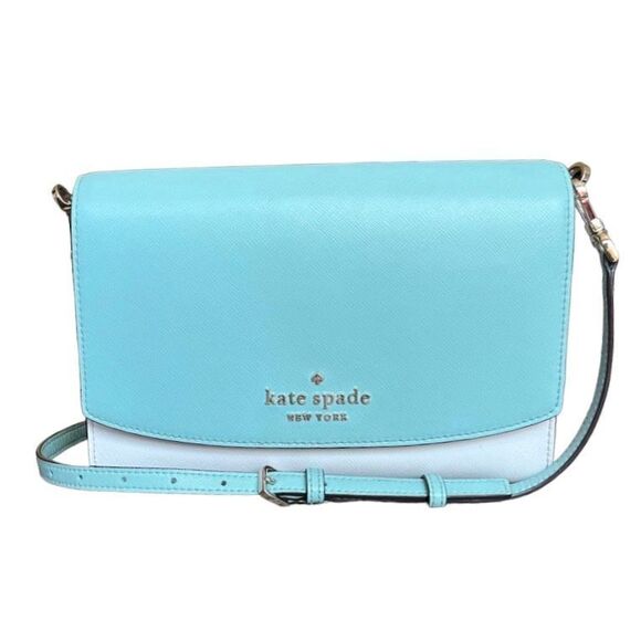 Preloved Kate Spade Carson Convertible Crossbody Bag Purse - Colorblock Poolside - Picture 2 of 13